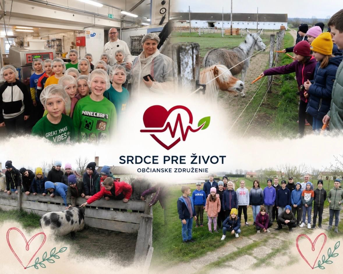 Exkurzia detí na farme – Srdce pre Život OZ